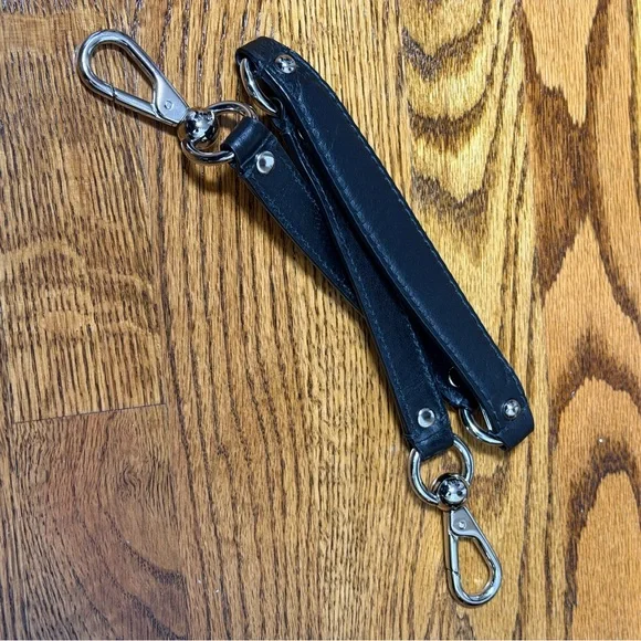 Coach Kristin y2K bag black leather with silver hardware and extra strap - Picture 11 of 12